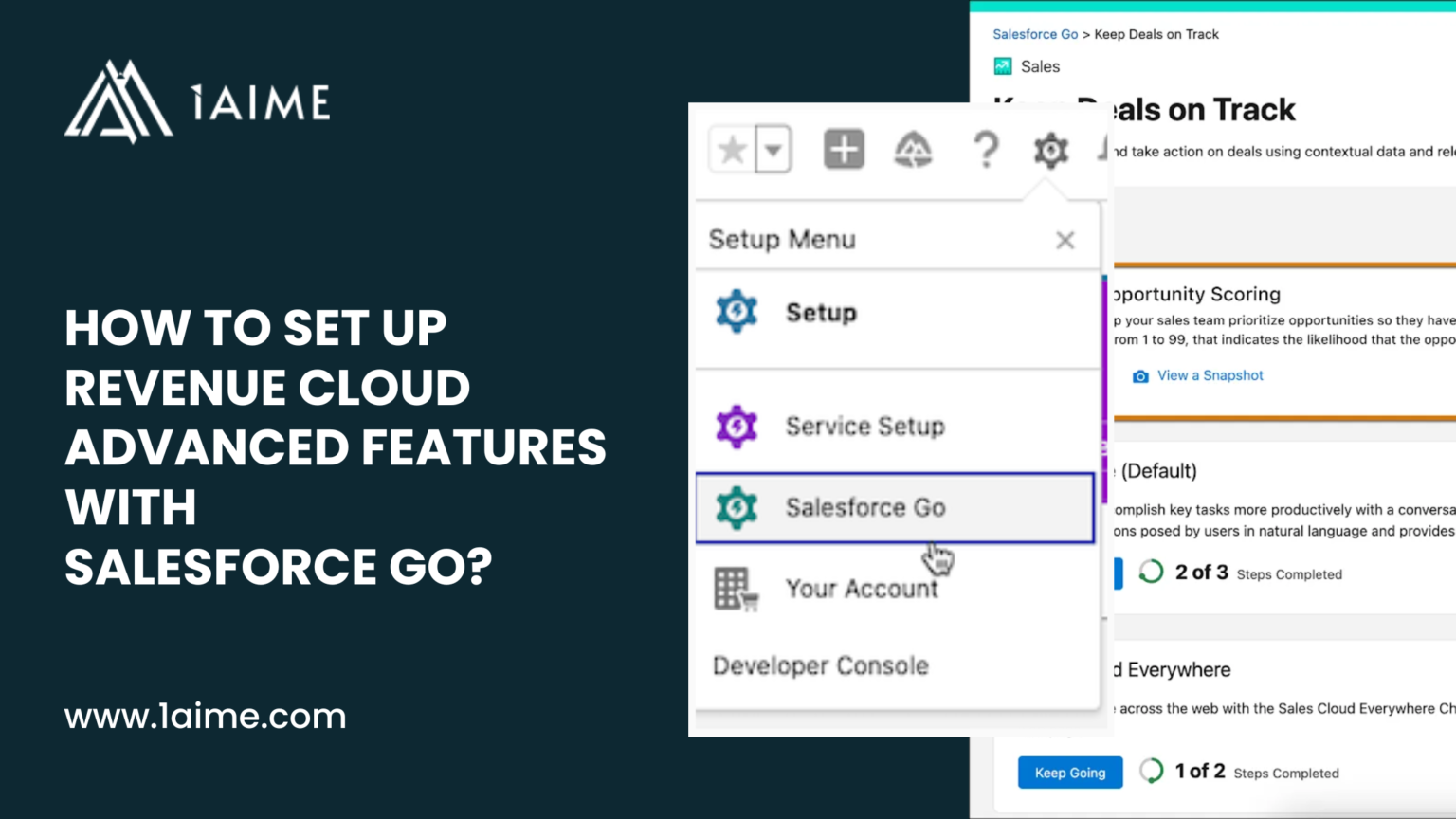 Set up RCA features with Salesforce Go