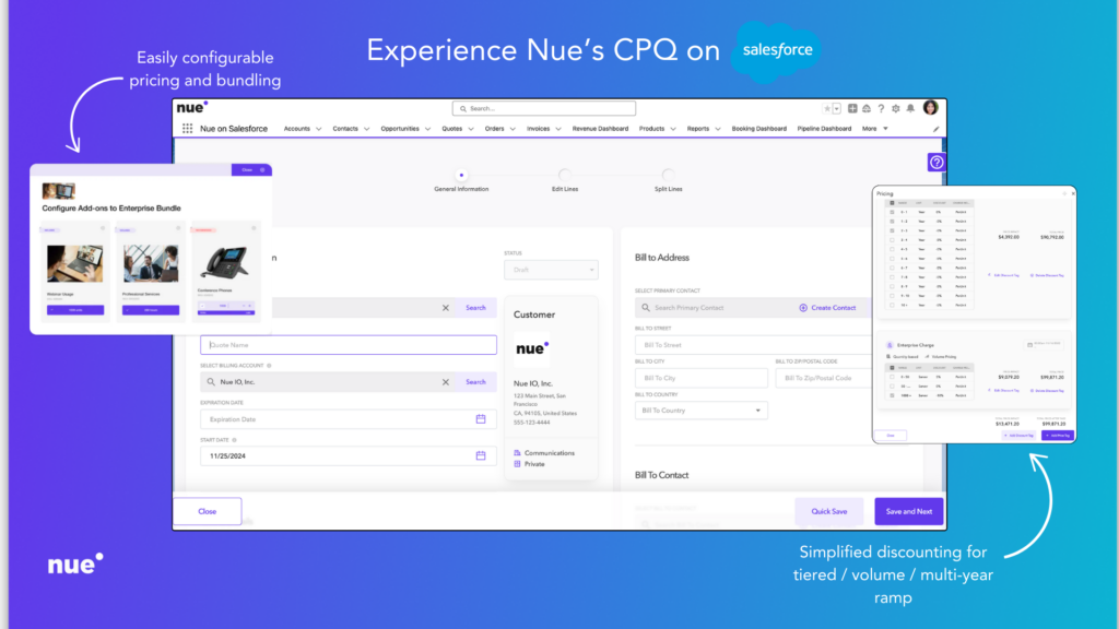 Modern Salesforce-Native CPQ Nue.io