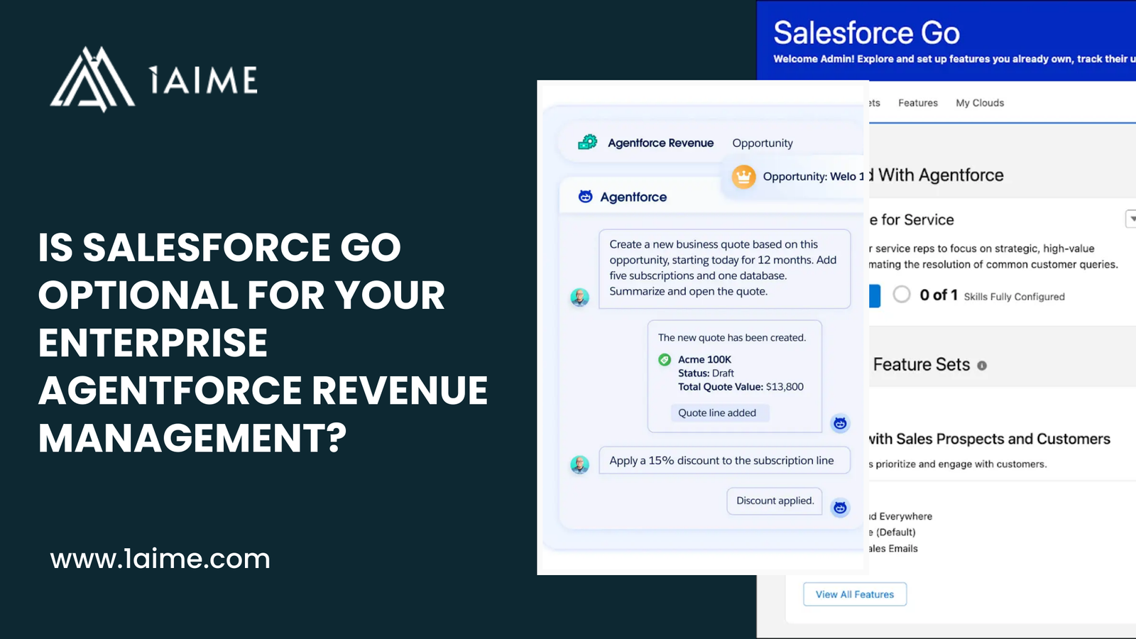 Is Salesforce Go Optional for Your Enterprise Agentforce Revenue Management?